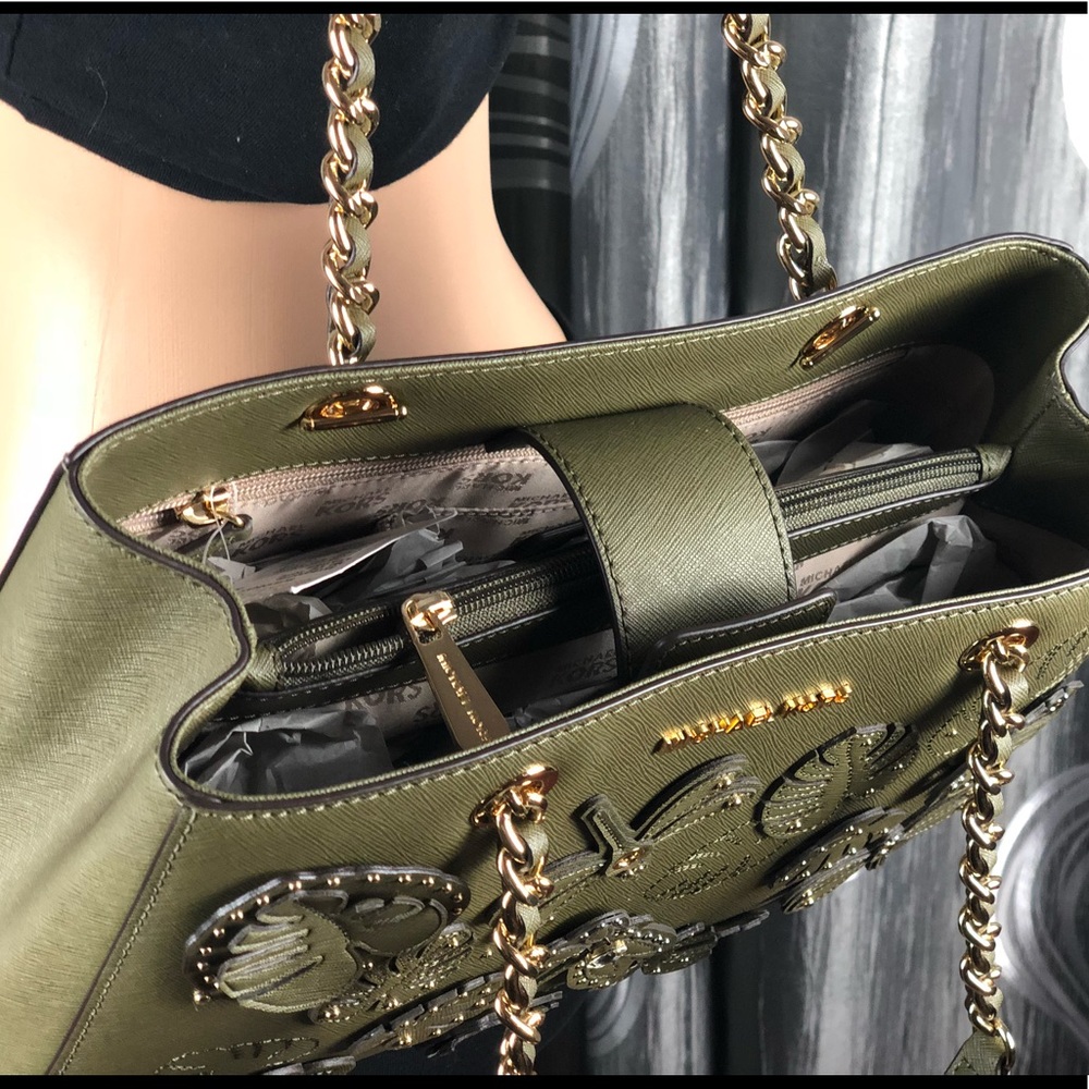 Michael Kors Dragonfly Susannah Leather Tote - Picture 6 of 8